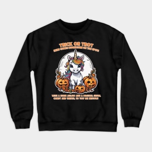 Boonicorn. trick or treat Crewneck Sweatshirt